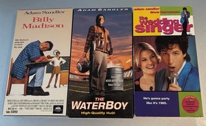 Adam Sandler VHS Tapes Billy Madison The Wedding Singer The Waterboy - Picture 1 of 2