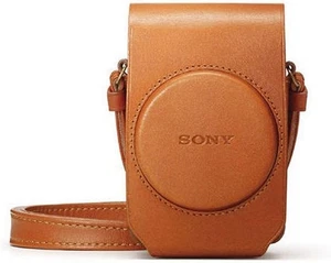 Nuova custodia morbida verticale Sony LCS-RXG per fotocamere serie RX100 - MARRONE - Foto 1 di 3