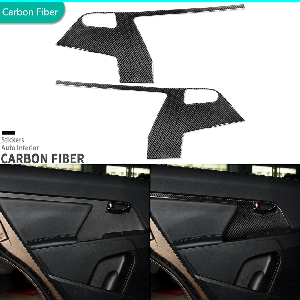 Real Carbon Fiber Interior Rear Door Panel Cover For Kia Sportage R GL 2011-2016 - Изображение 1 из 4
