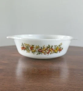 1960s Anchor Hocking Fire King #436 - 1 Quart Oval Baking Dish Harvest Vegetable - Picture 1 of 9