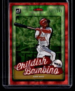 2019 Donruss #N5 Juan Soto Nicknames Red #/149 - Picture 1 of 2