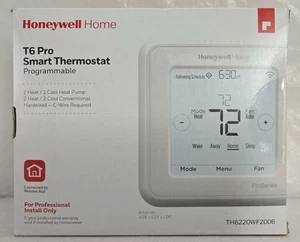 Honeywell Home T6 Pro Smart Thermostat Programmable #TH6220WF2006 White - Picture 1 of 4
