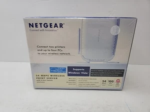 NETGEAR WGPS606 54 Mbps Wireless Print Server Bridge 4-port Switch 2 USB Printer - Picture 1 of 3