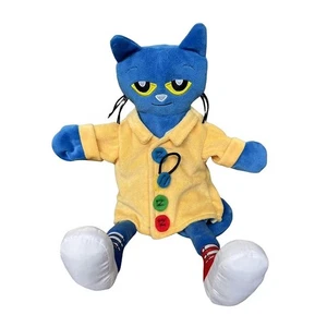 Juguete de peluche marioneta de mano Pete the Cat de 30 cm - Regalo para niños, utilería de fiesta, muñeca suave Navidad - Imagen 1 de 5