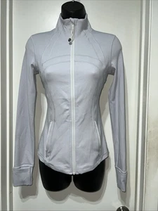 Lululemon Define Nulu Women's Ultra Light Grey Zip Jacket SZ 4 LW4CI1S RN 106259 - Picture 1 of 17