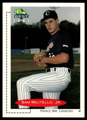 1991 Classic Best Sam Militello Jr. Prince William Cannons #150 - Image 1 of 2