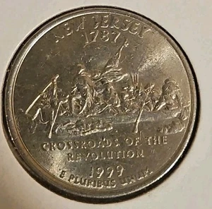 1999 P Washington State Quarter New Jersey Off Center Error - Picture 1 of 2