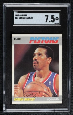 1987-88 Fleer Adrian Dantley #24 SGC 7.5 HOF - Image 1 of 2