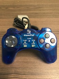Interact PS One Gamepad Colors Digital Controller Blue For PlayStation 1 PS1 8E