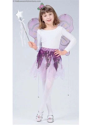 Kit Mariposa Infantil Pensamiento Alas de Hada con Diadema Disfraz Halloween Vestir Foto 1 de 2