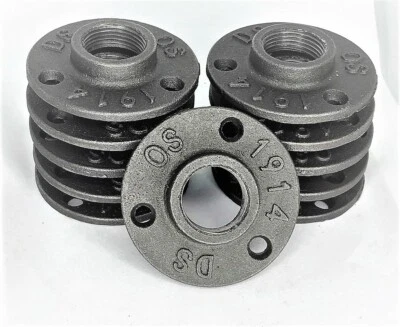FLOOR FLANGE 3/4"THREADED FOR CAST IRON PIPE MALLEABLE INDUSTRIAL 10-1000 packs - Image 1 of 4