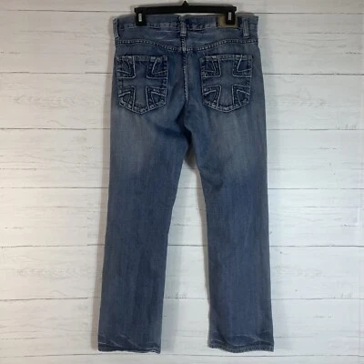 Red Camel original straight mens jeans cross on back pockets 34X30 Y2K, Grunge - Image 1 of 4