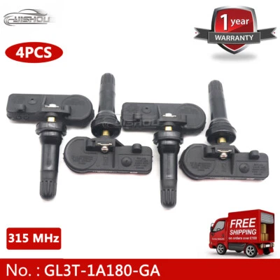 4X GL3T-1A180-GA TPMS Tire Pressure Sensors For 2018-2019 Ford F-150 EXT LINCOLN - Image 1 of 4