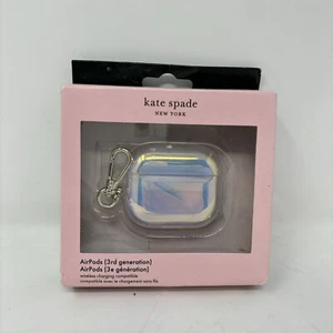 New Kate Spade Iridescent AirPods (3rd Gen) Protective Case - Photo 1 sur 3