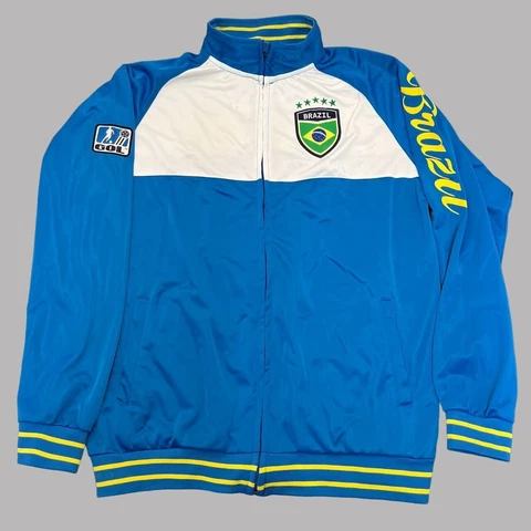 GOL Soccer Brazil National Football Team CBF Patch Stitched Track Jacket 5889 Cover