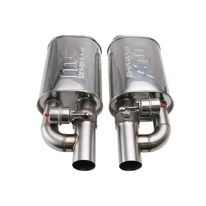 2PCS 3" In/out Adjust Sound Value Muffler Exhaust W/ Exhaust Valve 8.5'' * 6 '' - Picture 1 of 9