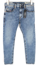 DIESEL Thommer 084UX Men Jeans W28/L30 Slim Skinny Washed Blue Cotton Stretch