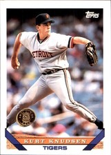 1993 Topps INAUGURAL Rockies #272 Kurt Knudsen DETROIT TIGERS