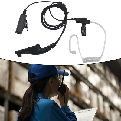 Security Walkie Talkie PTT Headset-Earpiece Mic Ear-hook For Radio Hot - Image 1 of 4