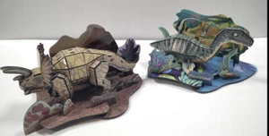 2 Pack 7.4" Dinosaur 3D Puzzle Triceratops & Plesiosaur 36 Pieces - Picture 1 of 6