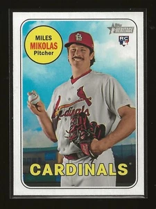 2018 Topps Heritage High Number Miles Mikolas St. Louis Cardinals RC (#559) B - Picture 1 of 2