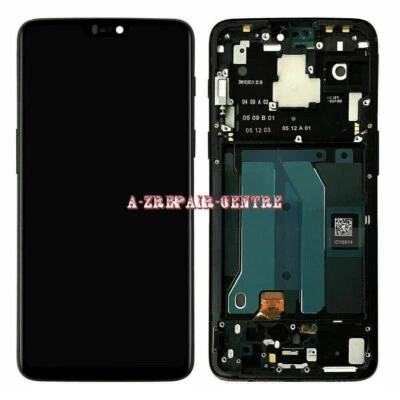 For OnePlus 6 LCD Screen Digitizer Display Assembly Replacemet Black±Frame TFT - Image 1 of 4