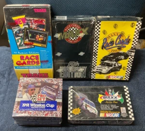 Maxx Traks Pro Set Racing 5 Wax Boxes NASCAR Wax Box Lot - Picture 1 of 6