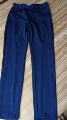 Spring & Mercer Womens Leggings Small Navy Blue Pull On Polyester Blend - Image 1 of 4