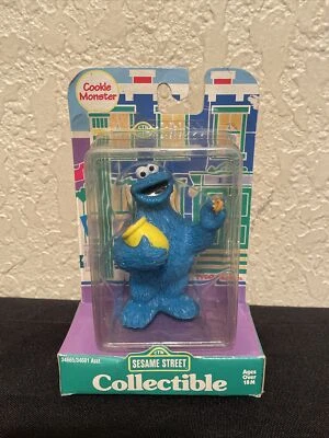 泰科芝麻街饼干怪物带饼干和罐子人偶 1997 年收藏品 — 第 1/4 张图片