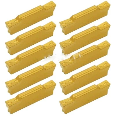 40 piezas Inserto de carburo CNC MGMN300-M apto para herramienta de corte de ranurado MGEHR/MGIVR 3 mm Foto 1 de 3