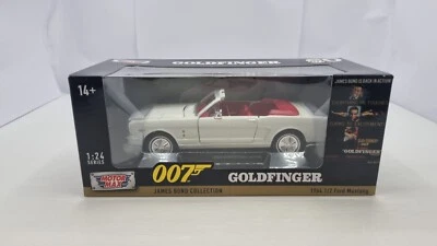 MOT79852 MotorMax 007 Goldfinger James Bond Collection 1964 1/2 Ford Mustang - Immagine 1 di 2