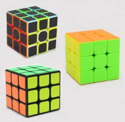 Three Pieces - 3X3x3 Magic Cube Speed Smooth Cube Educational Toy Cube - Image 1 of 4