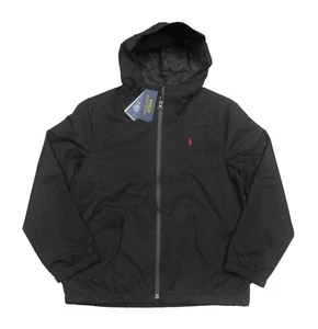 Polo Ralph Lauren Boys Black Water-Repellent  Hooded Jacket - Picture 1 of 4