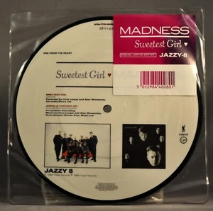 Madness Sweetest Girl Orig. 1986 UK 7" Picture Disc VINYL 1-Sided Record JAZZY 8 - Picture 1 of 12