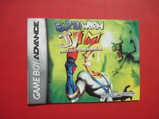 Earthworm Jim Instruction Booklet Manual Nintendo Game Boy Advance *No Game*