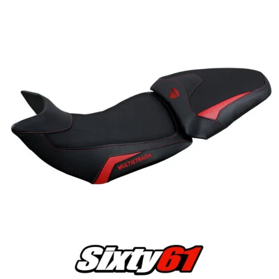 Funda asiento Ducati Multistrada 1200 1260 Tappezzeria 2015-2020 rojo negro Foto 1 de 4