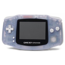 Nintendo Game Boy Advance Glacier Handheld System Very Good Tested Works!