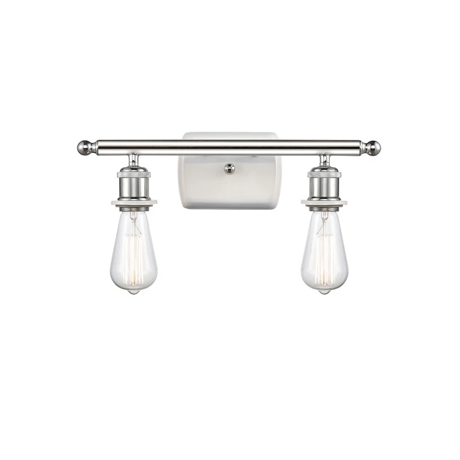 Innovations 2W 516-2W-WPC-LED Bare Bulb 2 Light Bath, WHCH- 516-2W-WPC-LED - Image 1 of 1