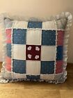 Handmade Patchwork Quilted Throw Pillow