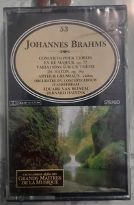Brahms - Violin Concerto / Variations Grumiaux France Philips Cassette Sealed - Picture 1 of 2