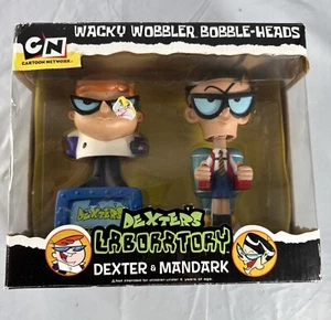 Dexter's Laboratory Funko Wacky Wobbler Bobble-Heads Dexter & Mandark Figs Brs - Picture 1 of 6