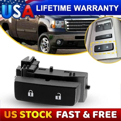 Interruptor de bloqueo de puerta delantero izquierdo para GMC Sierra 1500 2500 3500 HD 2007-2009 Foto 1 de 4