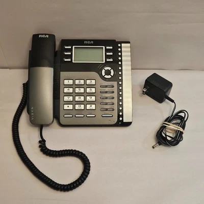 Thomas RCA Visys 2-Line Business Speakerphone 25204RE1-A + Power Cord Adapter - Image 1 of 4