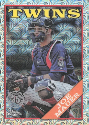 2023 Topps Update Series - 1988 Chrome Silver Pack Mojo Joe Mauer #T88CU-48 - Image 1 of 2