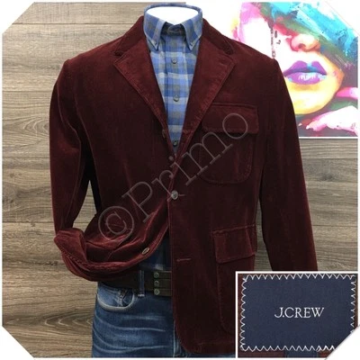 J CREW Mens Blazer Sport Coat Casual Jacket 44R Essential Corduroy Cotton Suit - Image 1 of 4