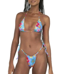 Women Halter String Bikini Set Thong Sexy Cheeky Two Piece Swimsuits Triangle... - Picture 1 of 6