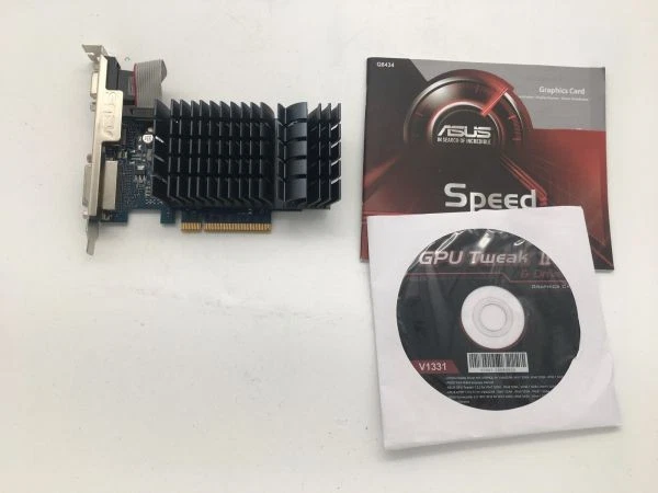 Asus gt 710 2gb ddr3 pci express nvidia manual cd extra low bracket - Image 1 of 4