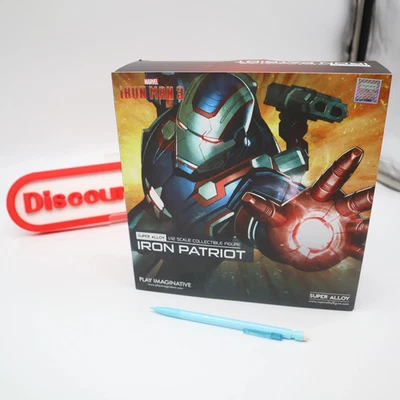 PLAY IMAGINATIVE - IRON MAN IRON PATRIOT 1/12 SCALE FIGURE - MARVEL STATUE NEW! - Image 1 of 4