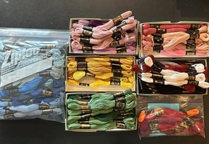 200 Skeins DMC Dollfus-Mieg Mouline Embroidery Thread Floss New Old Stock - Picture 1 of 11