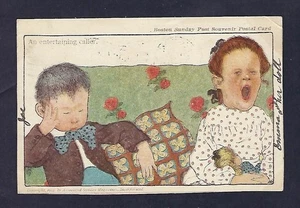 1905 Boston Sunday Post Souvenir Postcard, Children / Humor / Social Situations - Picture 1 of 2